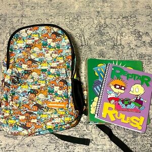 NWOT Nickelodeon Rugrats backpack with binder and notebook